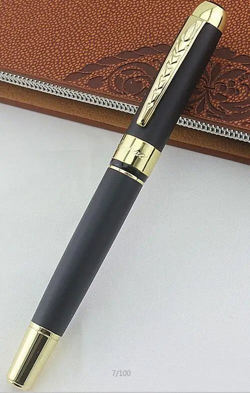 Jinhao 250 черный Золотой резьба перьевые ручки высокого качества Nib Роскошные чернила офисная деловая Ручка высокого класса студенческий подарок перо ручка - Цвет: T