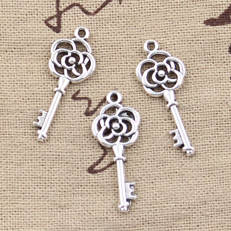 30pcs Charms Most Key 27mm Handmade Craft Pendant Making fit,Vintage Tibetan Bronze Silver color,DIY For Bracelet Necklace 30pcs Charms Most Key 27mm Handmade Craft Pendant Making fit,Vintage Tibetan Bronze Silver color,DIY For Bracelet Necklace