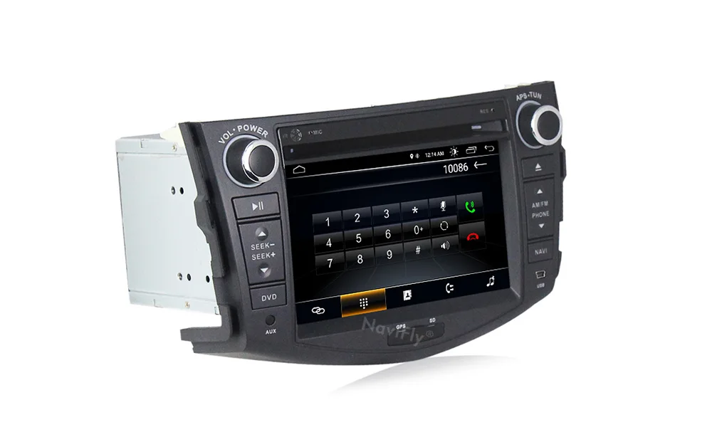 Best NaviFly 2 din Android 8.1 car multimedia radio stereo player for Toyota RAV 4 RAV4 2007 2008 2009 2010 2011 with GPS auto dvd 16