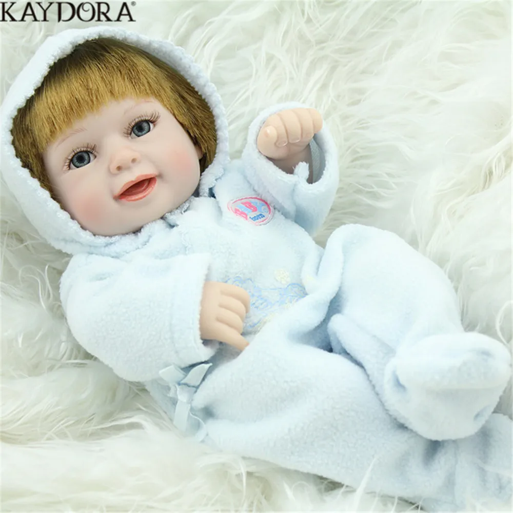 KAYDORA Reborn Dolls Младенцы 25 см улыбающиеся Мягкие силиконовые виниловые игрушки
