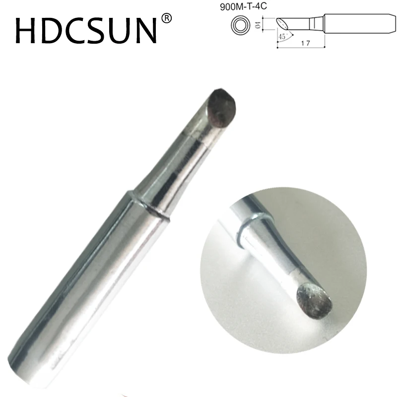 HDCSUN 900M-T-4C Soldering iron tip 936D solder iron 900M-T-4C for Hakko Saike aoyue yihua 936 852d+ 909D solder iron tip HDCSUN 900M-T-4C Soldering iron tip 936D solder iron 900M-T-4C for Hakko Saike aoyue yihua 936 852d+ 909D solder iron tip