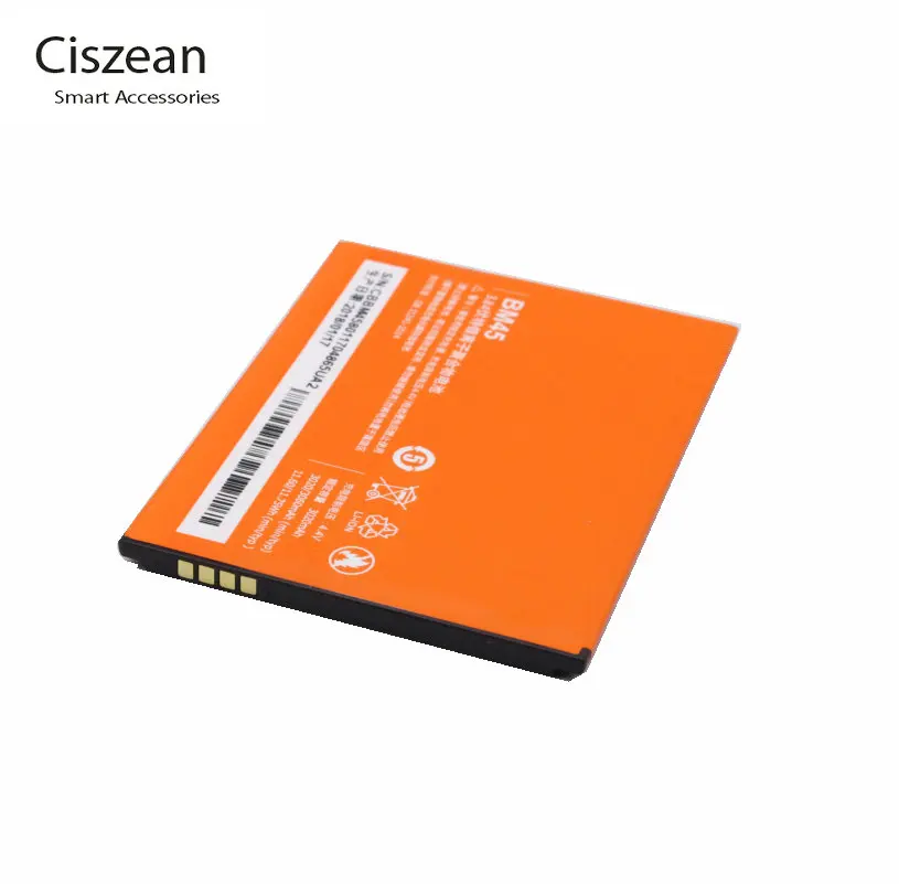 Ciszean 5 шт./лот новинка BM45 BM 45 3020 мАч сменная батарея для телефона Xiaomi Redmi Note 2 Hongmi Redrice