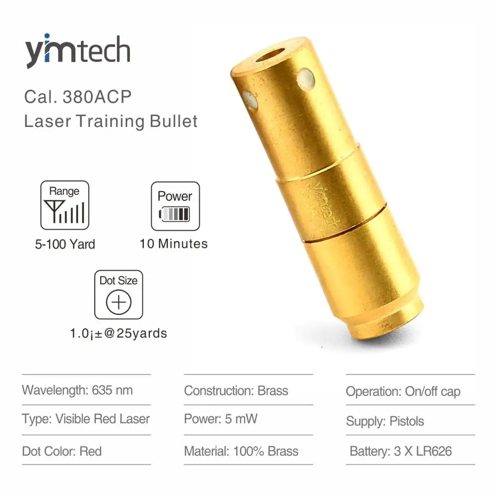 380ACP Лазерная тренировочная пуля лазерная лазерный картридж для обучения сухому