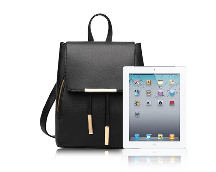 cool everyday backpacks DIDA BEAR Women Backpack High Quality PU Leather Mochila Escolar School Bags For Teenagers Girls Leisure Backpacks Candy Color stylish backpacks for travel