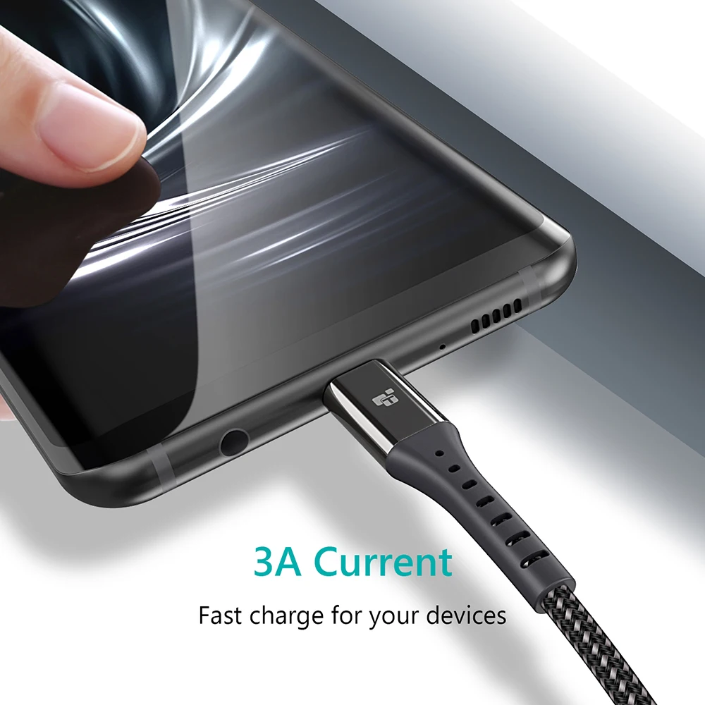 Кабель USB Type C TIEGEM для быстрой зарядки Samsung S8 S9 S10 Xiaomi mi9 note 7 8 9|cable for|cable for samsungtype-c cable |