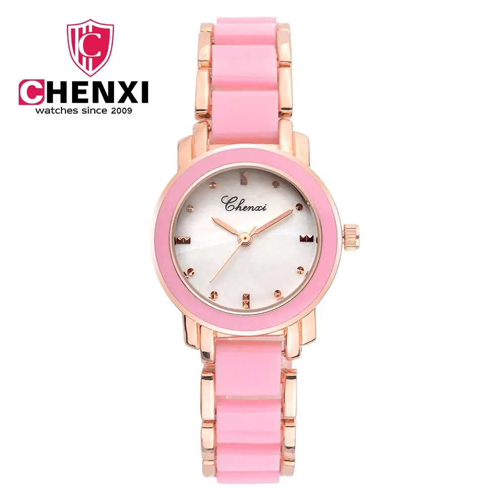 

CHENXI Women Quartz Watches Ladies To Brand Luxury Wristwatches Clock Calendar Rose Gold Wrist Watches Relogio Feminino