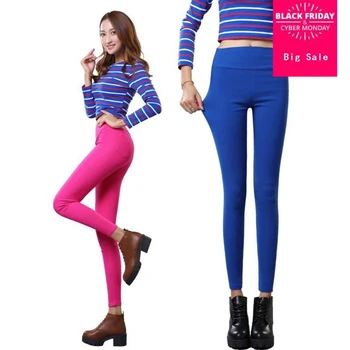 

2018 Summer Women Pants Candy 11 Colors Pencil skinny Pants Slim Casual Female Stretch Trousers Black Jean pantalones Mujer L920