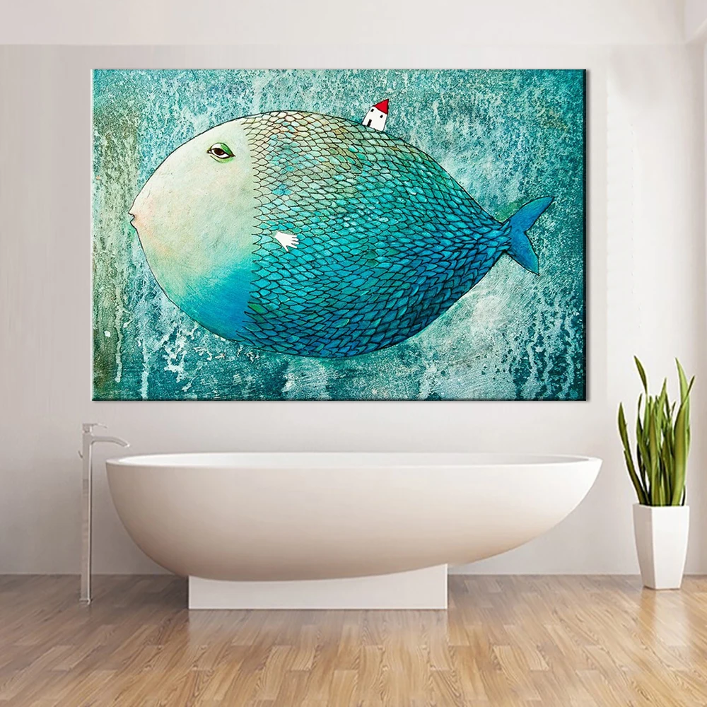 Buy Modern Canvas Painting No Frame Animal Cartoon