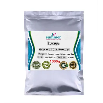 

1000g Pure Borage extract 20:1 powder,Liu li ju,Borago officinalis extract powder for Bigger breast,moisturize the skin