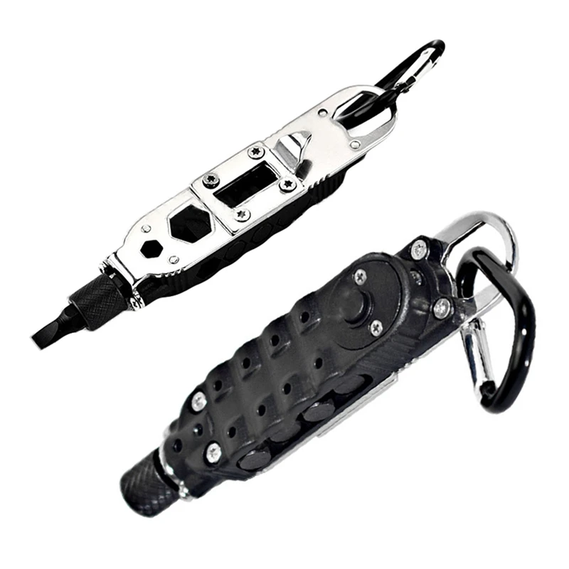 LED Light Multifunction Small Screwdriver Sets Mini EDC Tools Pocket