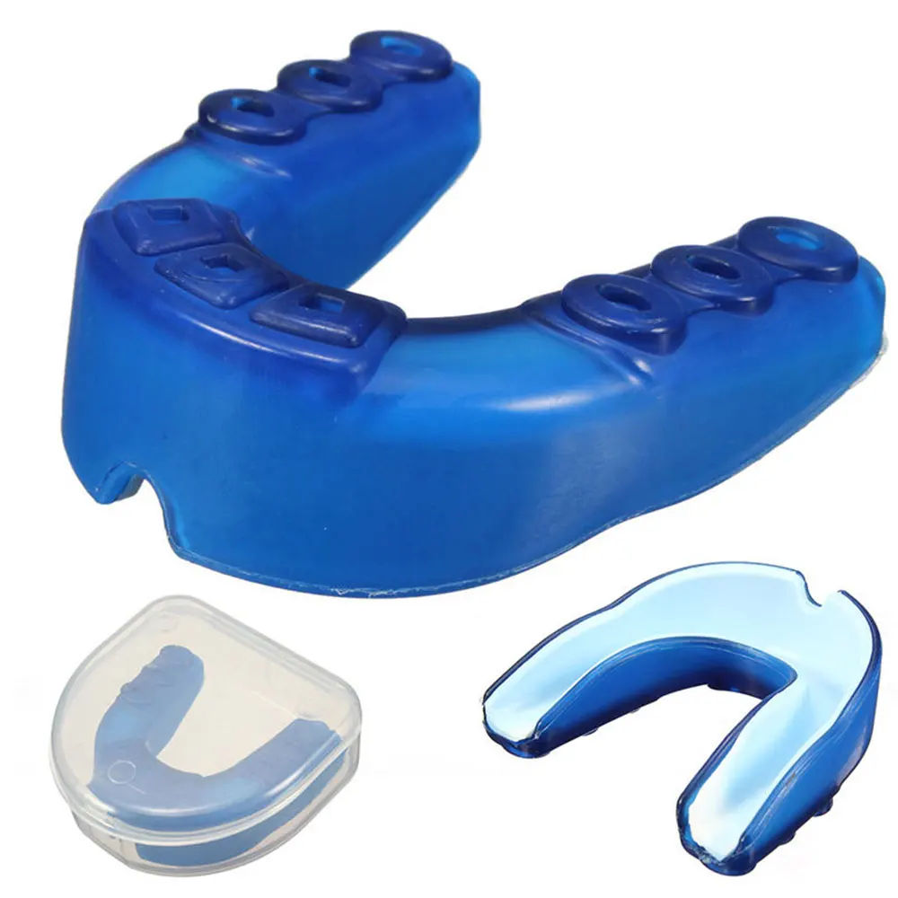 С коробкой боксерская защита синий силикон наружная Защита зубов спортивная крышка для зубов нетоксичные принадлежности для тренировки мундгард подарок