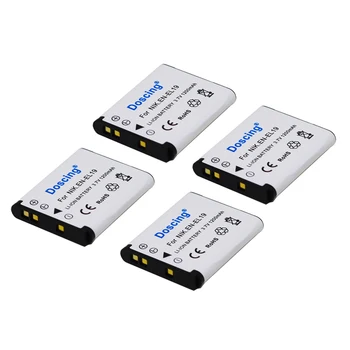 

4PCS EN-EL19 Rechargeable Li-ion Battery For Nikon Coolpix S2600 S2700 S3100 S3500 S4100 S4150 S4400 S5200 S6400 S6900 A100