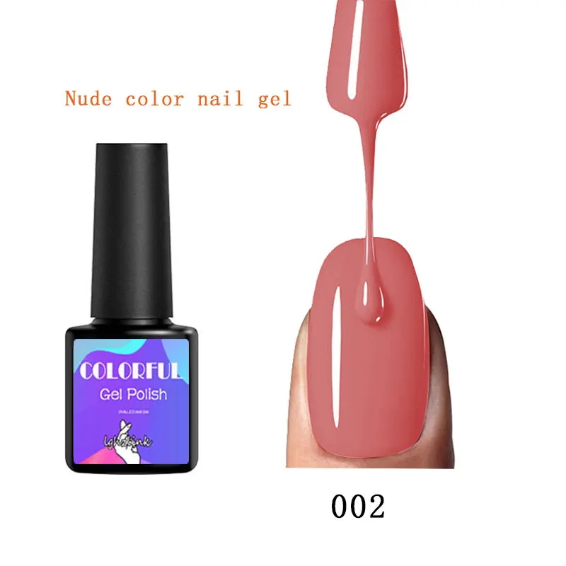 Lghzlink 8ML Nude Color Series Nail Gel Soak Off UV Polish Set LED Long Lasting Art Decoration For Manicure Design | Красота и