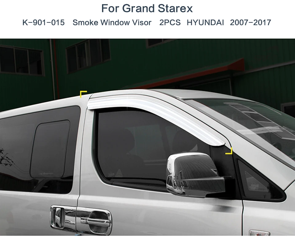 Для hyundai Grand Starex H1 Дымовое окно козырек окна боковое Солнце Защита от дождя щит Внешний корпус 2007