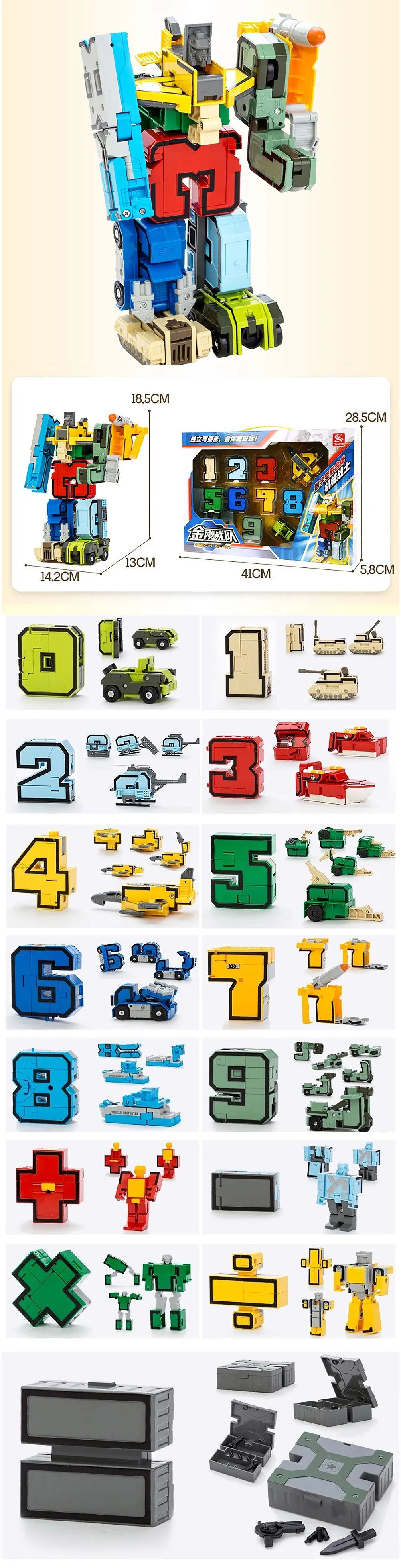 15 peças de montagem blocos de construção