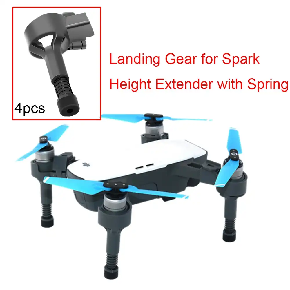 4 шт. шасси для DJI Spark Drone противоударный Стенд мягкие пружинные ножки быстросъемные ноги протектор высота расширитель аксессуар - изображение