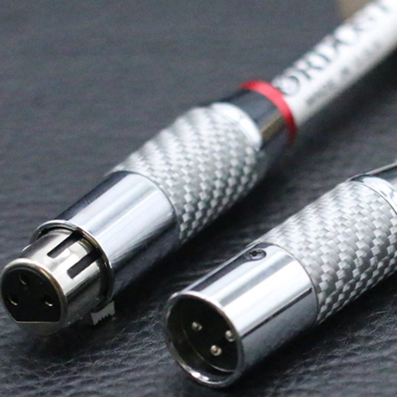 Hifi XLR сбалансированный кабель из углеродного волокна 3pin plug усилитель CD DVD плеер