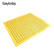 Easytoday – jeu d'échecs One Side Go, en cuir synthétique et daim, 19 lignes, Weiqi, haute qualité