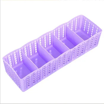 

Plastic Five-Grid Household Drawer Finishing Storage Box Multi-Function Home Wardrobe Underwear Underwear Socks Storage Boxes