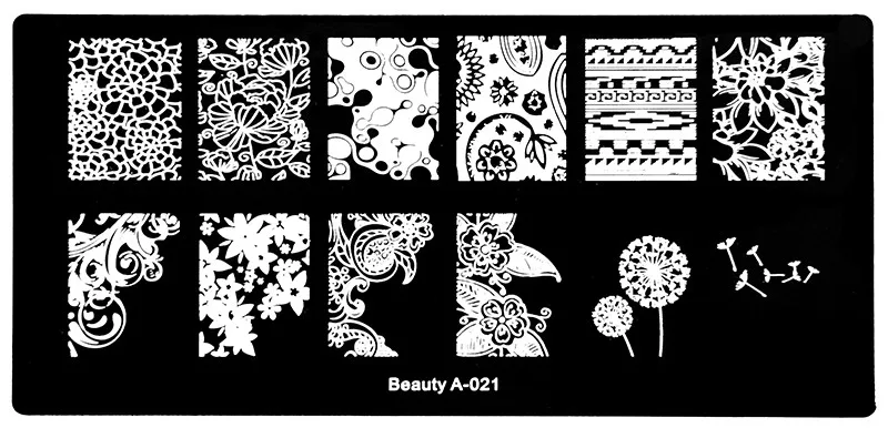 Дизайн рисунок для нейл-арта штамп, пластины для стемпинга временный Маникюр штамп для ногтей пластины для стемпинга