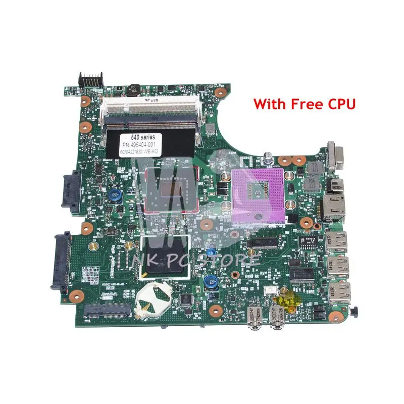 Материнская плата NOKOTION 495404 001 для ноутбука HP Compaq 540 материнская 6050A2216301 MB A02 GLE960 DDR2