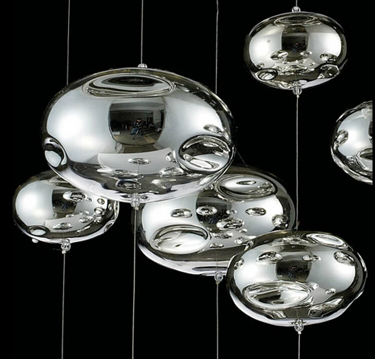 Aliexpress Com H60cm Murano Due Bubble Glass Ceiling Light Aliexpress Com H60cm Murano Due Bubble Glass Ceiling Light Chrome Lampshade Decoration Fixtures Restaurant Bedroom Home Hanging Lamp 110 240v From