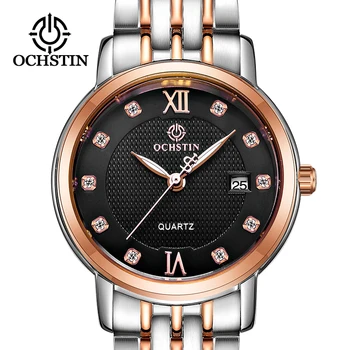 

OCHSTIN 2019 Famous Luxury Brand Womens Diamond Watch For Lady Silver Wrist Watch Waterproof Stainless Steel Clock Quartz Gifts