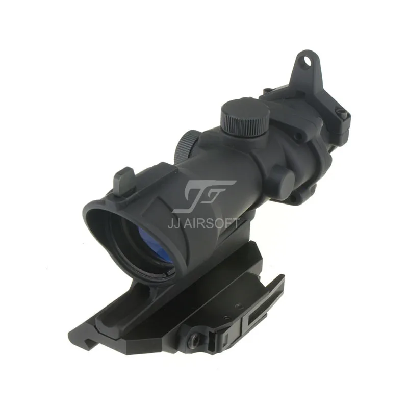 JJ Airsoft ACOG Style 4x32 Scope AC12033 Bobro Quick Release / QD Mount (черный/коричневый) Бесплатная доставка |