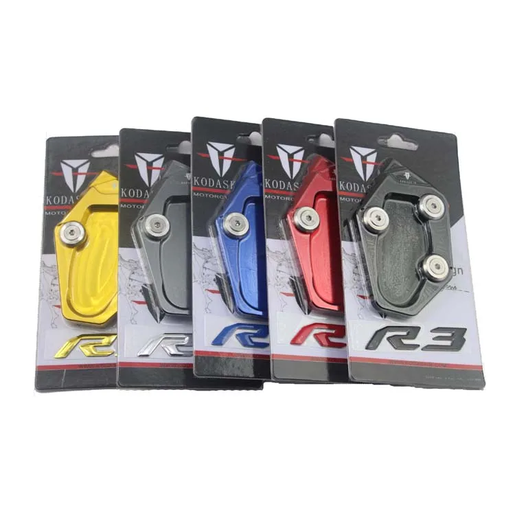 

KODASKIN Motorcycle CNC Aluminum Side Stand Enlarge FOR YAMAHA YZF R3