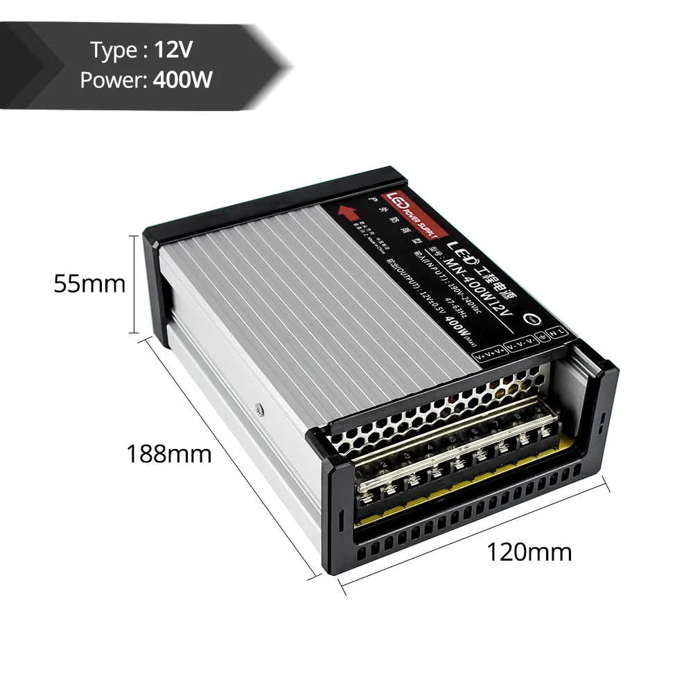 Светодиодный непромокаемый адаптер питания AC220 В 60 Вт 100 200 250 400 Вт|adapter for led|led driver