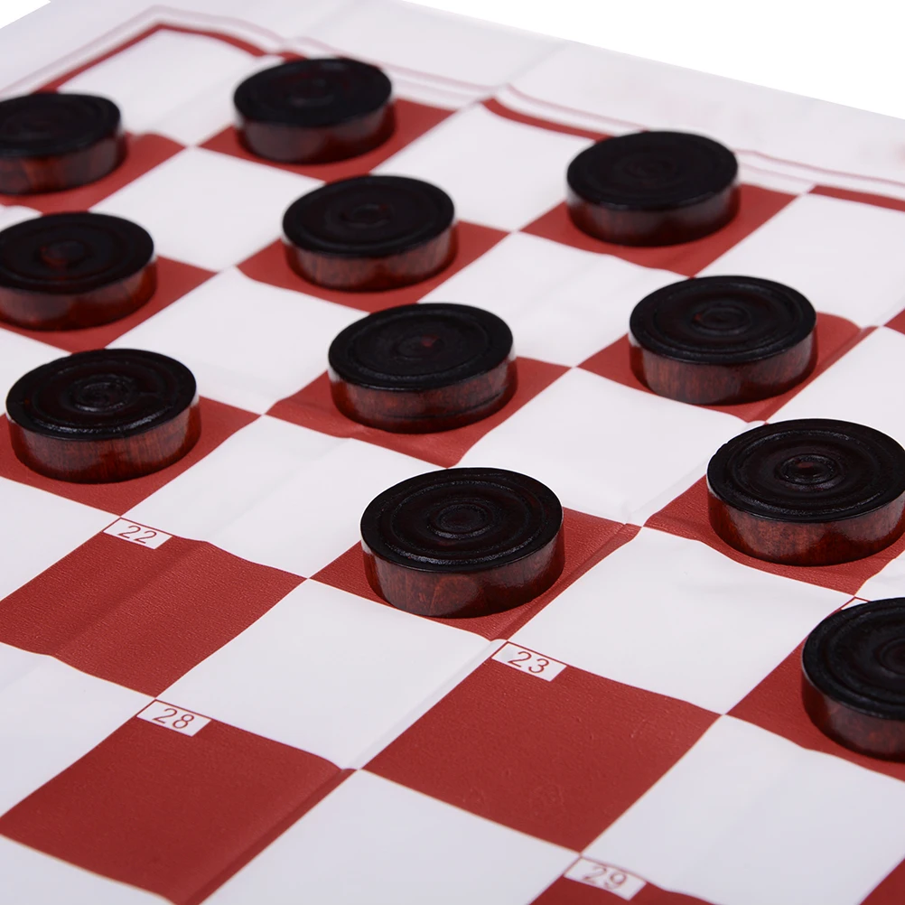 

Wooden International Chess Set Board Travel Games Chess Draughts Entertainment Chess Games