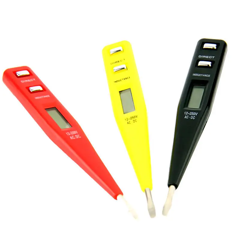

Digital Test Pencil Multifunction AC DC 12-250V Multi-Sensor Electrical LCD Display Voltage Detector Test Pen