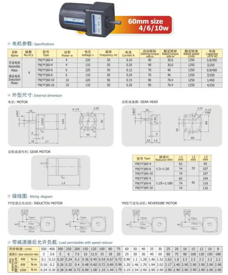 60mm motor