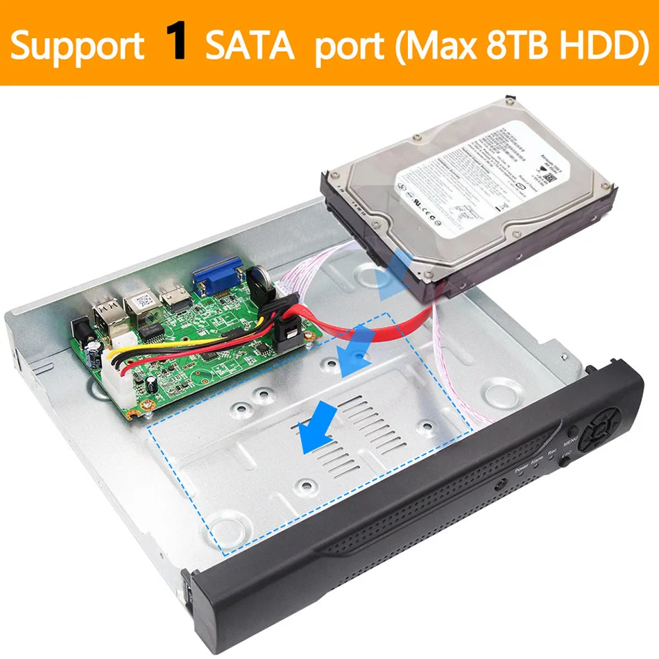 H.265 + - ip com Linha 4ch 5.0mp 1080 p Nvr Rede Vidoe Gravador 720 Câmera Sata Onvif Cms Xmeye H.264 8ch * 4.0mp - Mod. 89779 6 H.265 +h.264 8ch * 4.0mp4ch * 5.0mp8ch