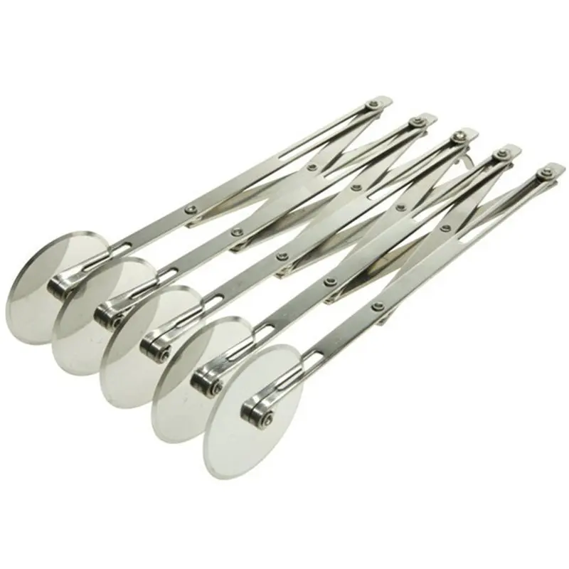 

Stainless Steel 304 Adjustable Pasta Knife Flexible 5-Wheel Pastry Cutter Dough Divider Baking & Pastry Tools