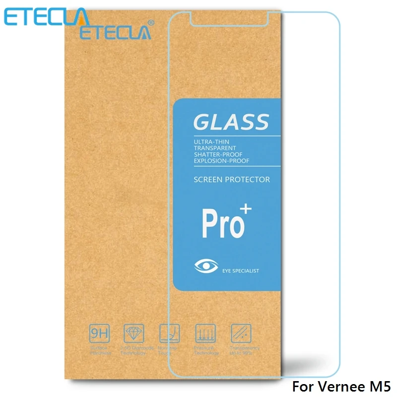 

3PCS Vernee M5 Tempered Glass Vernee M5 Glass Vernee M5 Screen Protector Film Case 0.26mm HD 2.5D Clear Glass