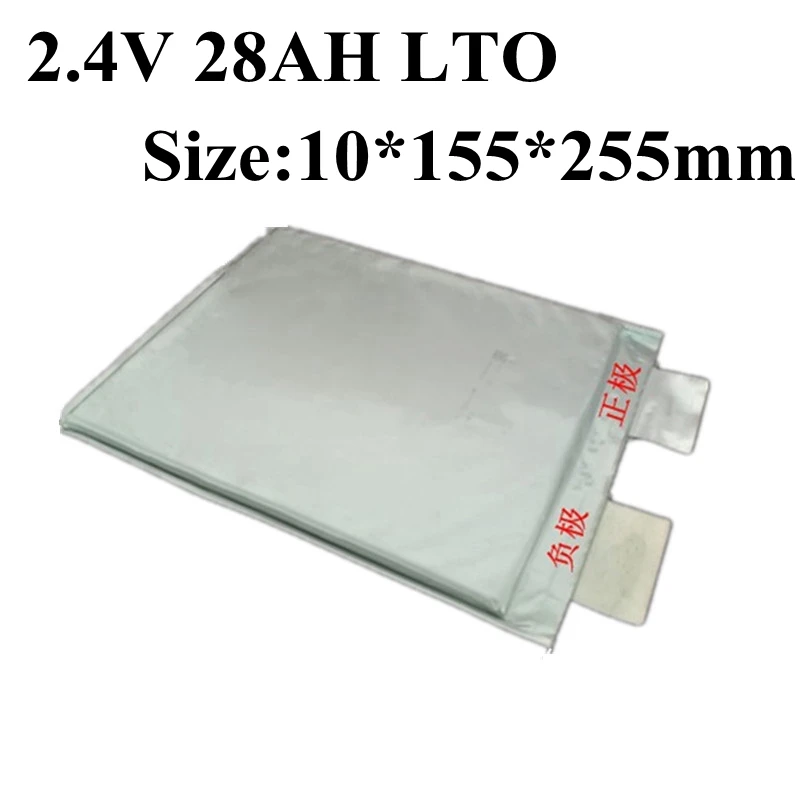 

6pcs Lithium Titanate Battery 2.4V 28AH LTO Bateria for DIY 12V 48V LTO Battery Pack EV Ebike Solar Energy Billboard Golf Cart