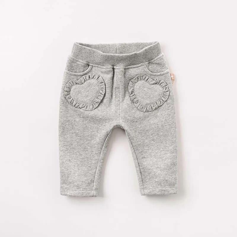 DB9457 dave bella/осенние однотонные штаны для маленьких девочек детские длинные штаны для малышей