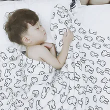 Buy Superfine Fiber Rabbit Baby Blanket Newborns Warm Various Cartoon Patterns Super Soft Swaddle Flannel Baby Bedding Small Blanket Free Shipping