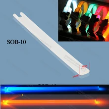 2,5x10 мм мягкий пластик, ТПУ светильник для собак ошейник Рождественский светильник ing браслет сторона излучает Оптическое волокно бар