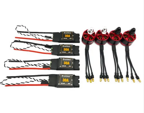 30A XXD 2-6S ESC с 3,5 мм разъемом 2212 920KV CW CCW бесщеточный двигатель 9450 Пропеллер для F450 F550 S550 F550 Мультикоптер Дрон - Цвет: 4 pcs motor and  ESC