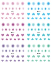 Free Shipping 23pcs Colorful Art Sticker Colorful Fantacy Nail Stickers Wraps Foil Sticker manicure