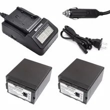 Cheapest prices 2Pc 7.2V 6000mAh VW VBG6 VWVBG6 Rechargeable Camera Battery + Quick Digital Charger for Panasonic AG-HMC154ER HMC154GK AGHMC154P