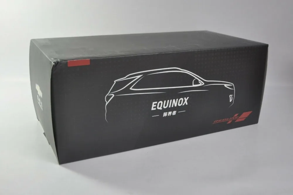1:18 литая под давлением модель для Chevrolet Chevy Equinox Redline серебро внедорожник сплав игрушка автомобиль миниатюрная коллекция