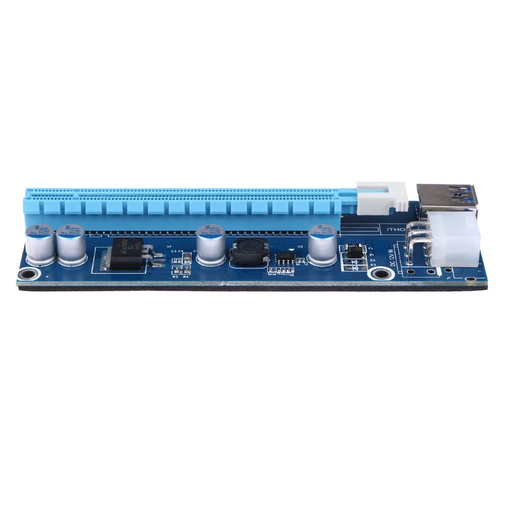 40 см MINI PCI-E USB 3,0 PCI-E Express 1x to16x удлинитель Riser Card Adapter SATA 6Pin кабель питания для майнинга биткоина