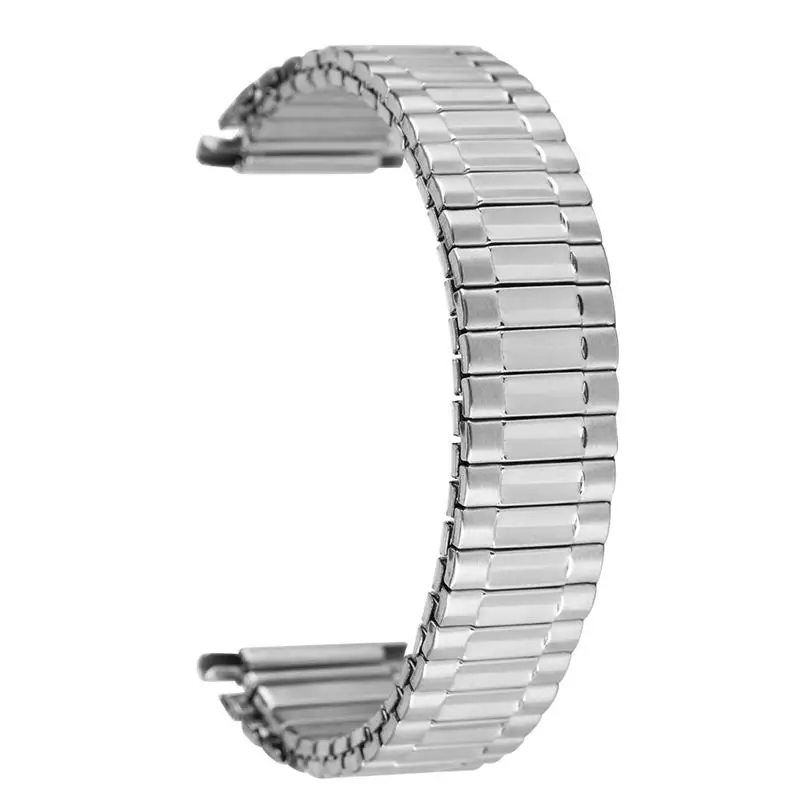

22MM Stainless Steel Watch Strap Silver Gold Practical Stretchableb Wristwatch Strap Replacement Watches Band