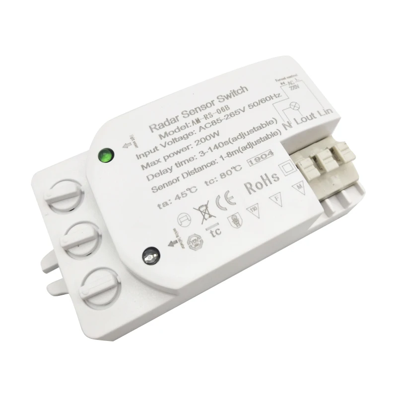 AC110 240V микроволновая печь в виде радара сенсорный светильник переключатель смарт
