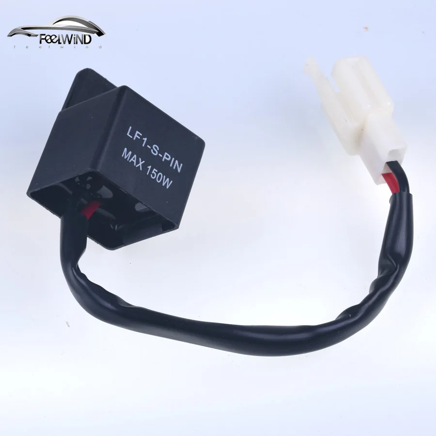 2 Pin Electronic LED Flasher Relay FIX Motorcycle Turn Signal Bulbs