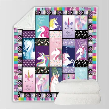 

SOFTBATFY Unicorn Collection Throw Blanket Fleece Throw Blanket Dropshipping