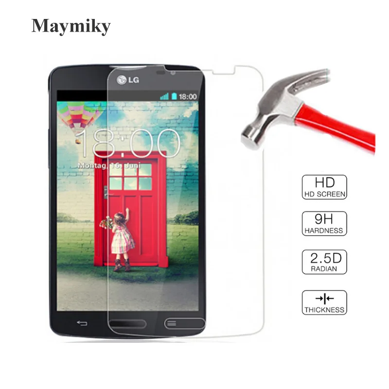 

2PCS 0.3mm Premium Tempered Glass For LG L70 D320N D320 D320F8 Glass Screen Protector Protective Case Film Screen Guard